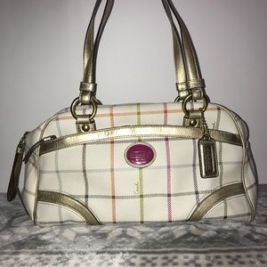 Plaid Coach Purse